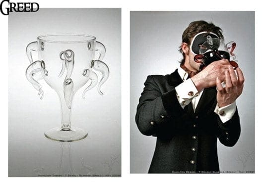 7 Wine Glasses for 7 Deadly Sins